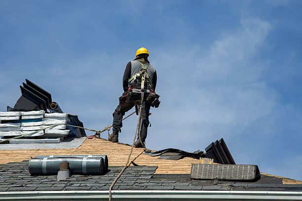 Professional Roofing technician working in Glenolden, PA